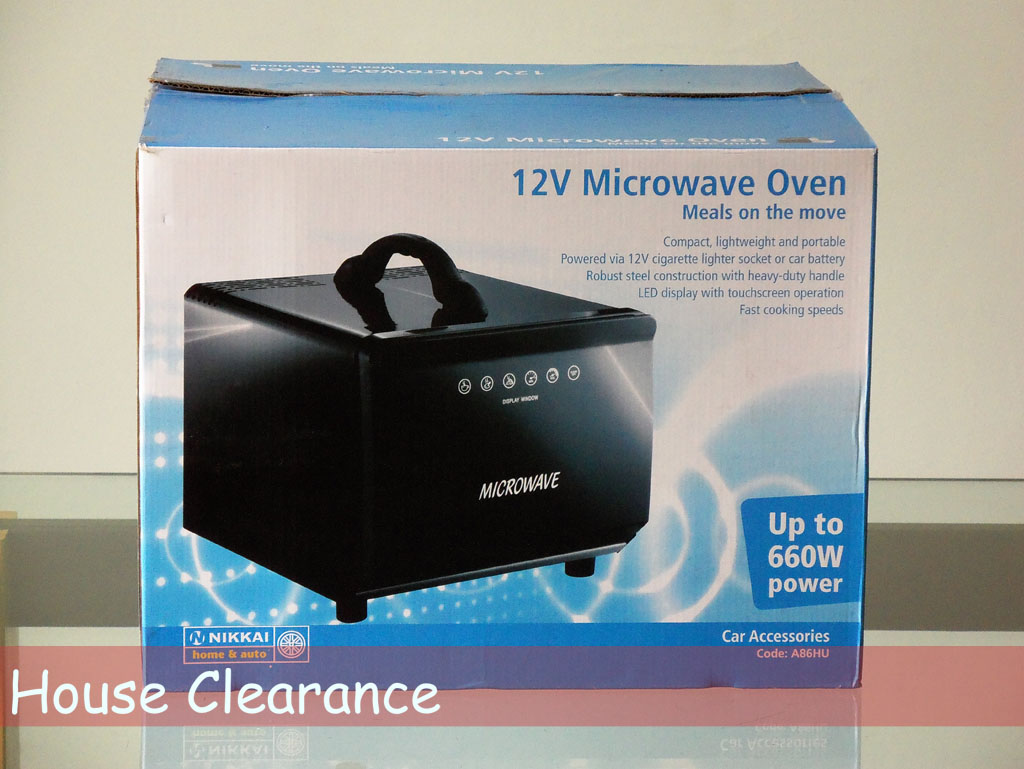 12v Portable Microwave Oven Compact InCar Van Lorry Camping Motorhome Caravan eBay